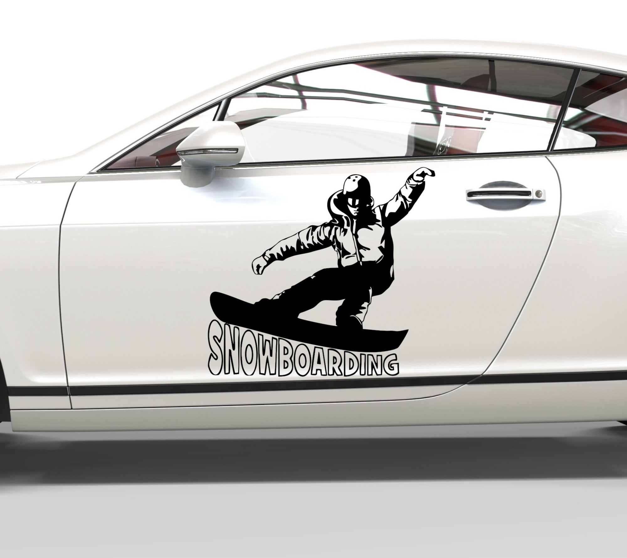 10014 Snowboarding Aufkleber